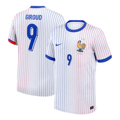 Men's France GIROUD #9 Away Soccer Jersey Euro 2024