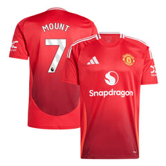 Men's Manchester United MOUNT #7 Home Soccer Jersey 2024/25