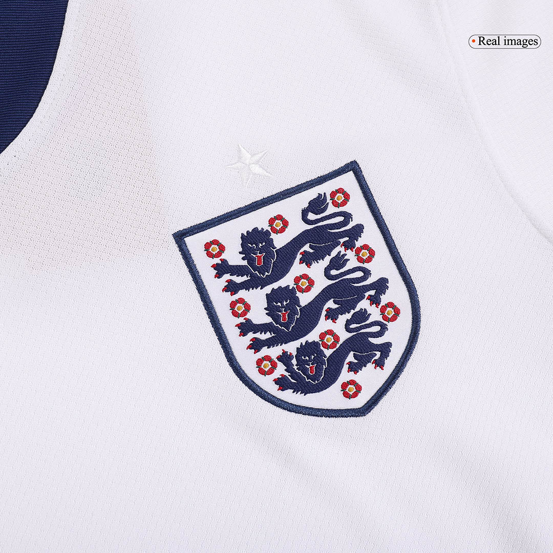 Men's England RICE #4 Home Soccer Jersey Euro 2024