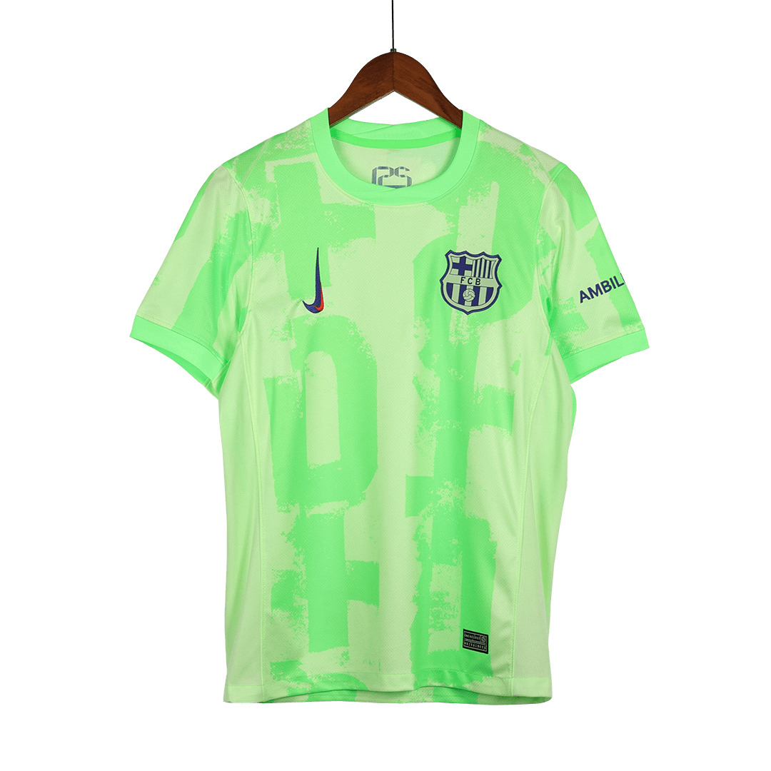 Men's Barcelona GAVI #6 Third Away Soccer Jersey 2024/25 - UCL (Spotify Logo Without Text)