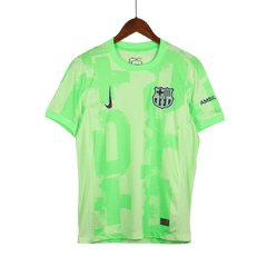 Men's Barcelona GAVI #6 Third Away Soccer Jersey 2024/25 - UCL (Spotify Logo Without Text)