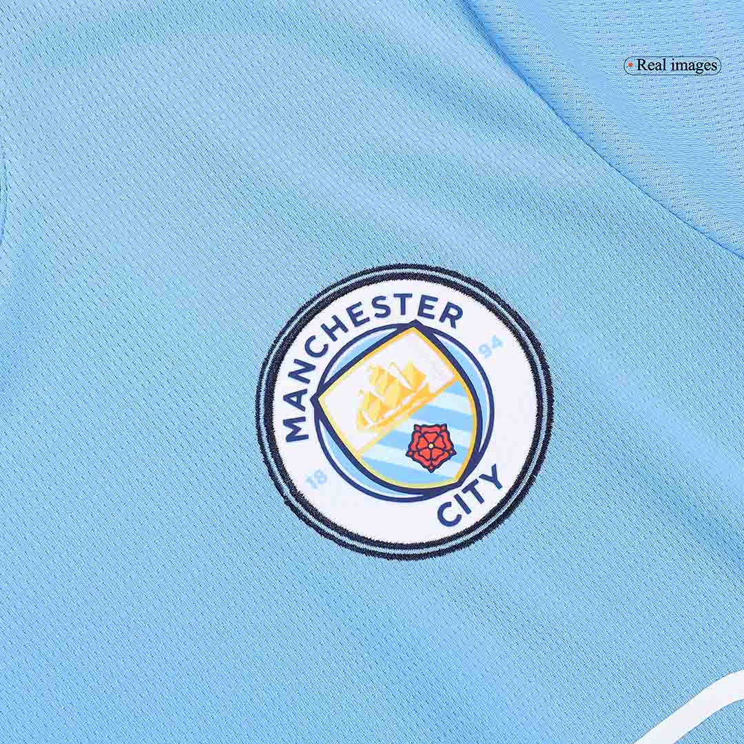 Men's Manchester City DE BRUYNE #17 Home Soccer Jersey 2024/25 UCL