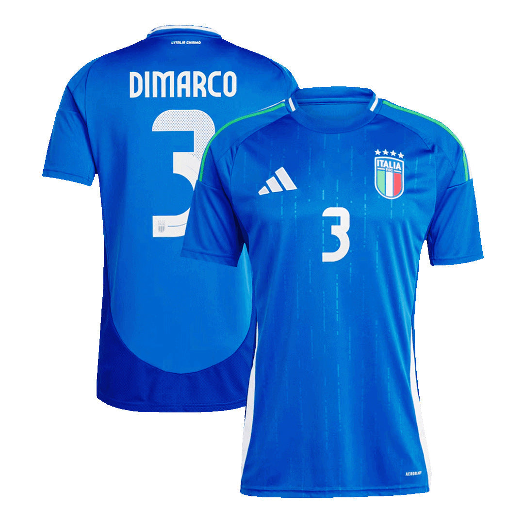 Men's Italy DIMARCO #3 Home Soccer Jersey Euro 2024