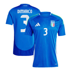 Men's Italy DIMARCO #3 Home Soccer Jersey Euro 2024