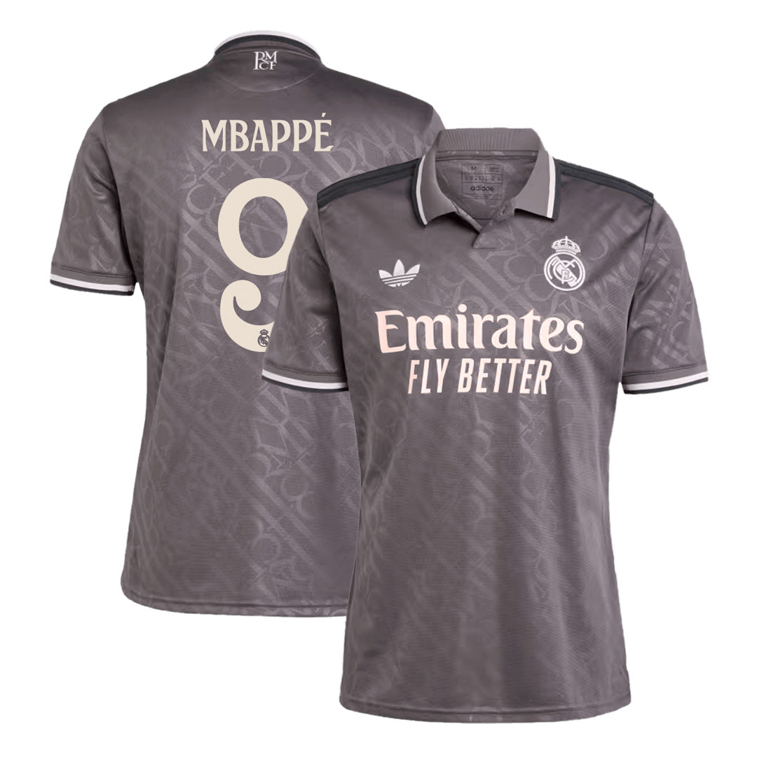 Men's Real Madrid MBAPPÉ #9 Third Away Soccer Jersey 2024/25