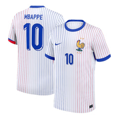 Men's France MBAPPE #10 Away Soccer Jersey Euro 2024
