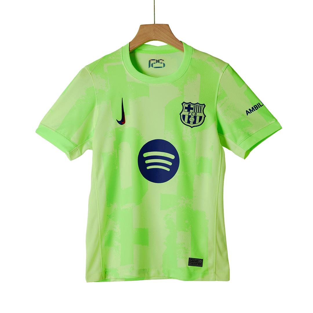 Men's Barcelona Third Away Soccer Jersey 2024/25 - (Spotify Logo Without Text)