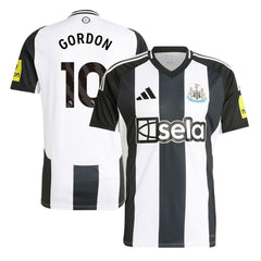 Men's Newcastle GORDON #10 Home Soccer Jersey 2024/25