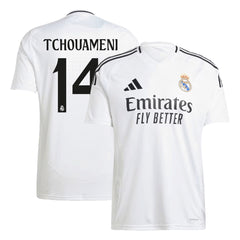 Men's Real Madrid TCHOUAMENI #14 Home Soccer Jersey 2024/25