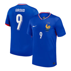 Men's France GIROUD #9 Home Soccer Jersey Euro 2024