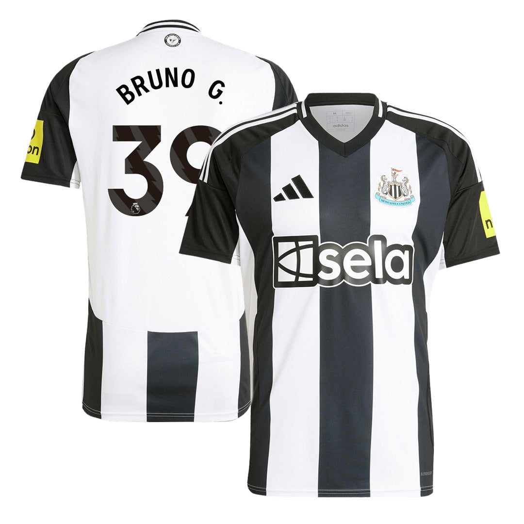 Men's Newcastle BRUNO G. #39 Home Soccer Jersey 2024/25