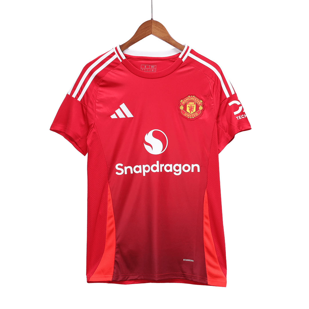 Men's Manchester United B.FERNANDES #8 Home Soccer Jersey 2024/25