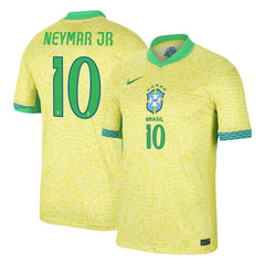 Men's Brazil NEYMAR JR #10 Home Soccer Jersey 2024