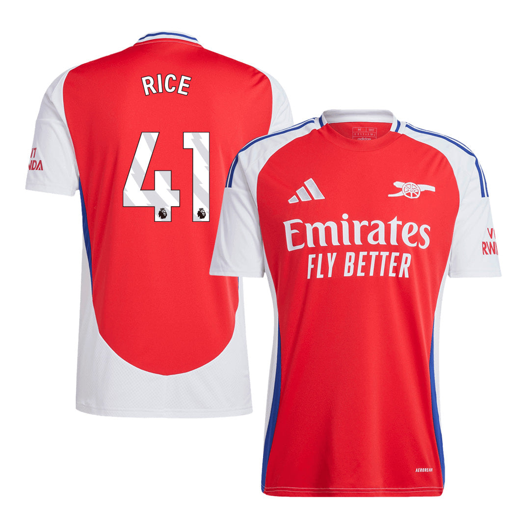 Men's Arsenal RICE #41 Home Soccer Jersey 2024/25