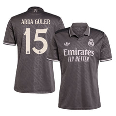 Men's Real Madrid ARDA GÜLER #15 Third Away Soccer Jersey 2024/25