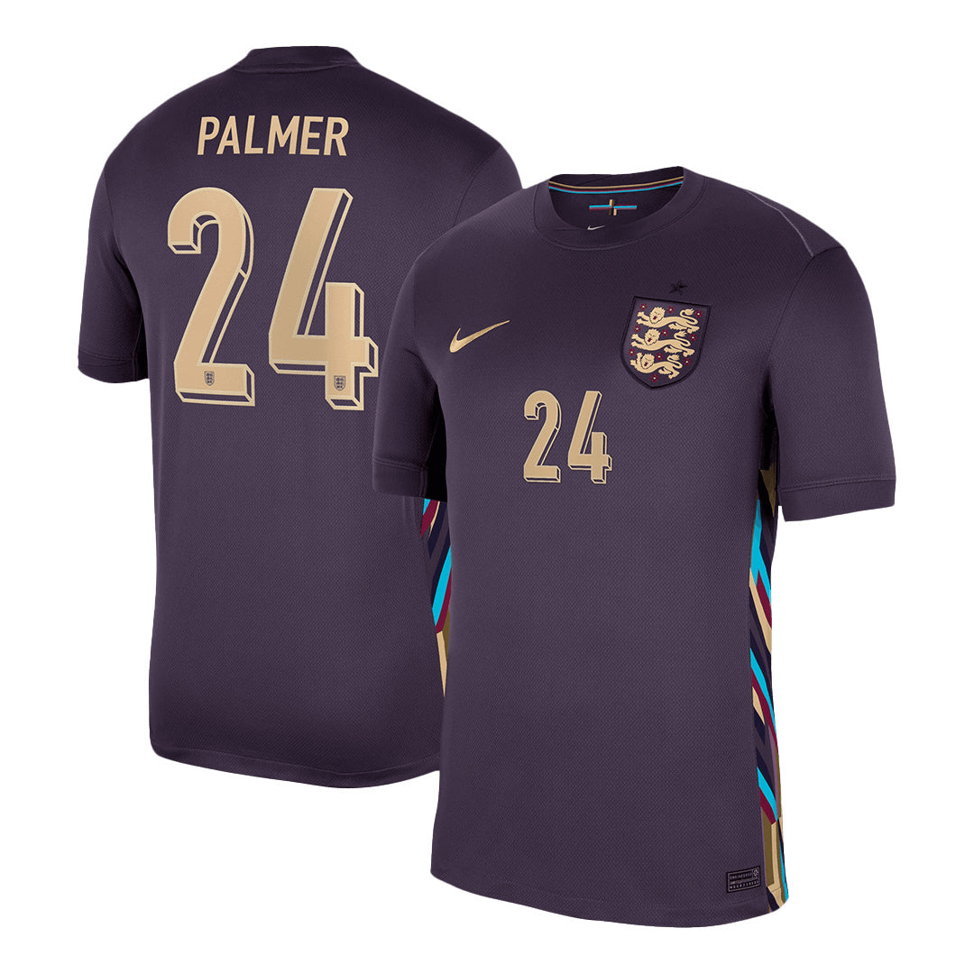 Men's England PALMER #24 Away Soccer Jersey Euro 2024