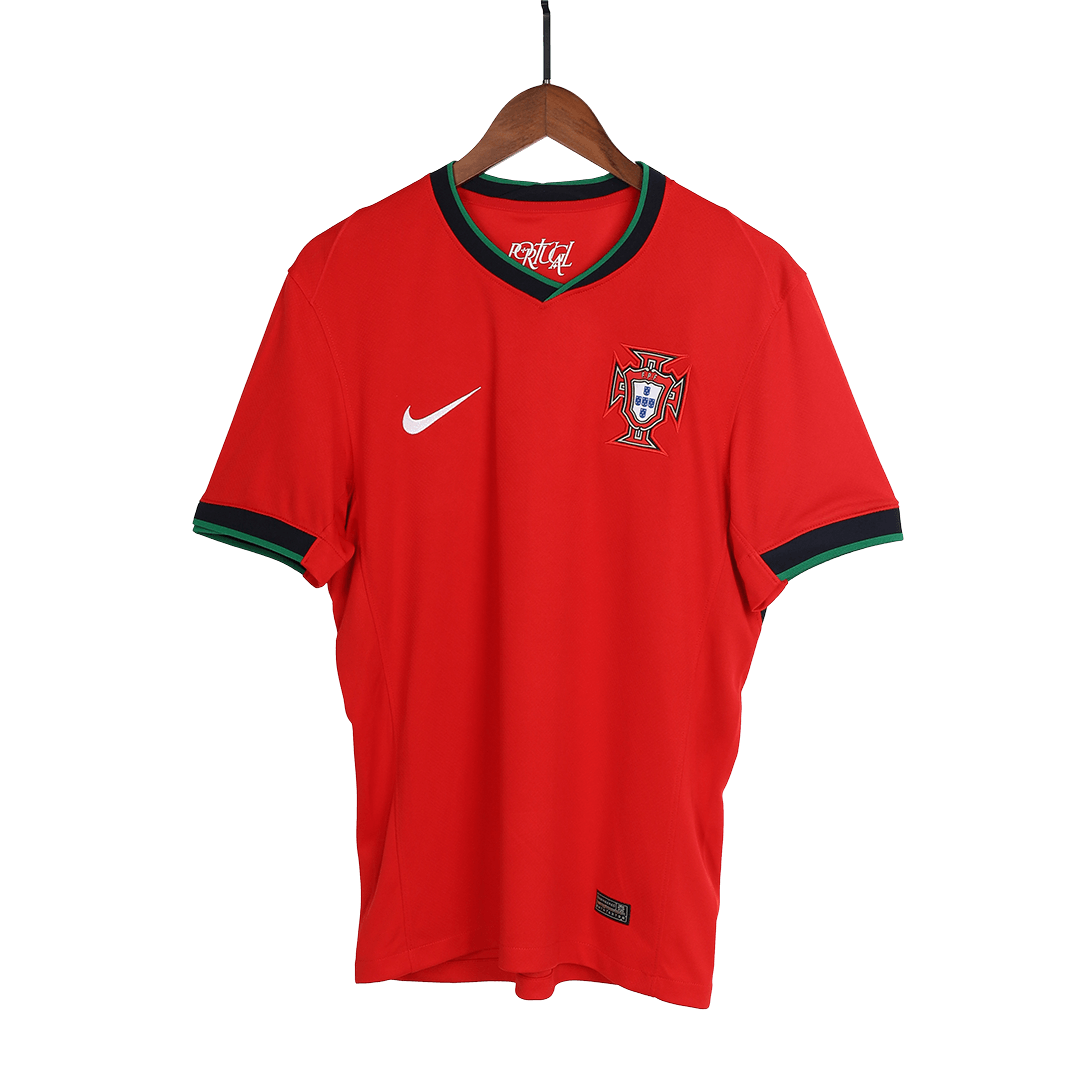 Men's Portugal B.FERNANDES #8 Home Soccer Jersey Euro 2024