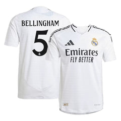 Real Madrid BELLINGHAM #5 Home Soccer Jersey 2024/25 - Player Version