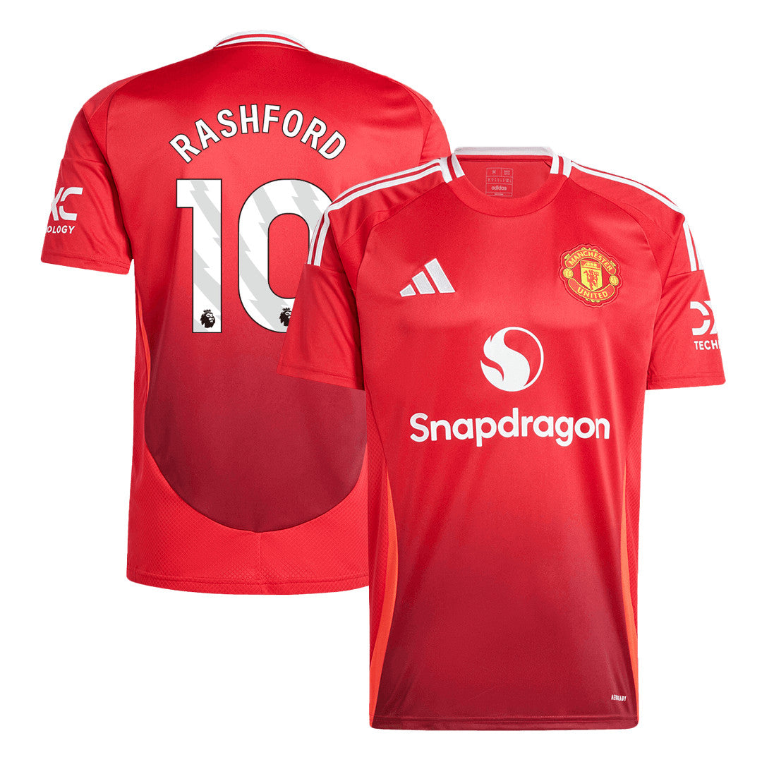Men's Manchester United RASHFORD #10 Home Soccer Jersey 2024/25