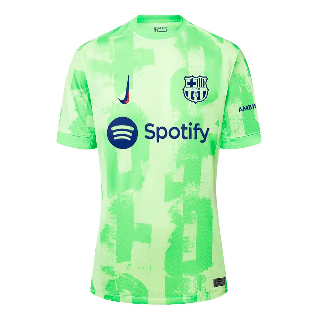 Men's Barcelona LEWANDOWSKI #9 Third Away Soccer Jersey 2024/25 UCL