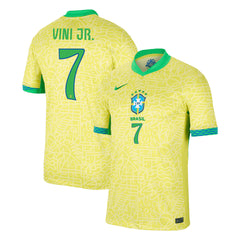 Men's Brazil VINI JR. #7 Home Soccer Jersey Copa América 2024